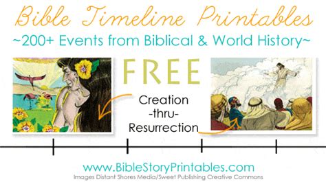 Free Bible Timeline Cards Bible Story Printables