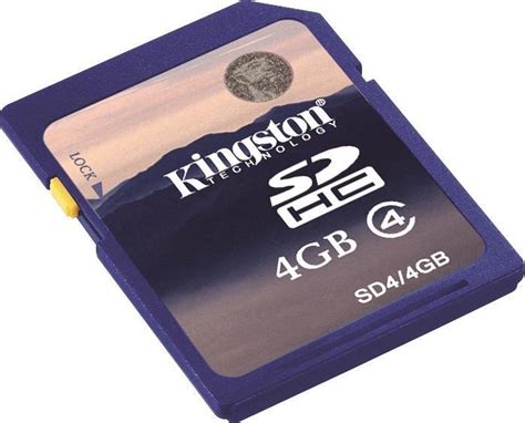 Sdhc Memory Card 4gb Kingston