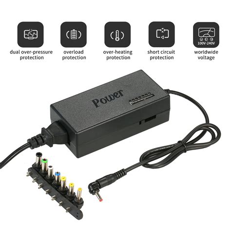 Adjustable Voltage Universal W Laptop Ac Power Charger Adapters With Multi Connectors For