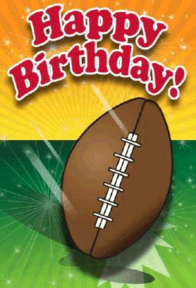 Some of these look even better than the ones you can easily drop $6 on at the store. Football Birthday Card