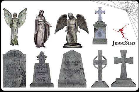 My Sims 4 Blog Cemetery Gravestones And Statues By Jennisims