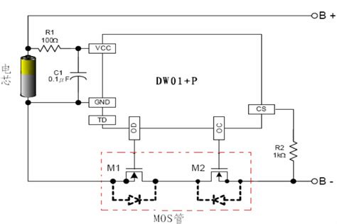 Lithium Battery Protection Circuit Schematic