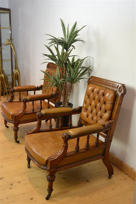 From leather swivel armchairs to leather recliner armchairs and electric lift armchairs, we have every style you need. Antique Leather Library Chairs, Armchairs, England | Retro ...