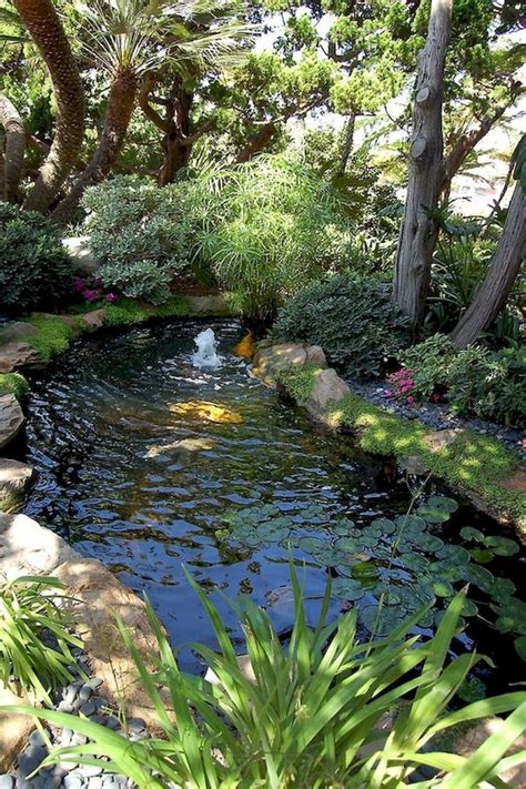 Awesome Backyard Ponds And Water Garden Landscaping Ideas Insidecorate Com Garden Pond