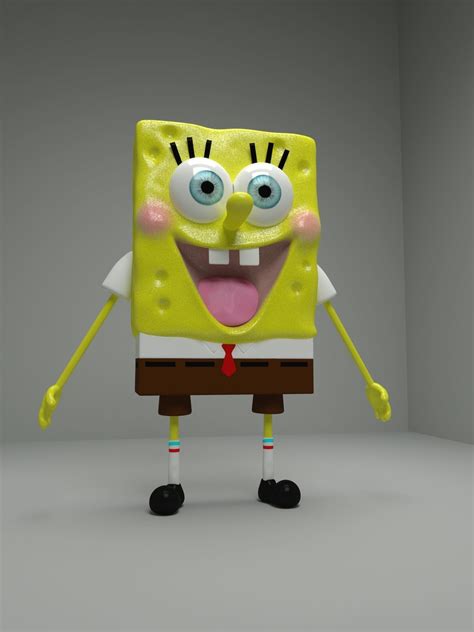 Spongebob 3d Model Rigged Cgtrader