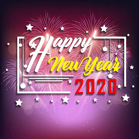 Colourful Happy New Year 2020 Wallpapers Wallpaper Cave