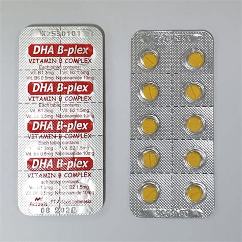 Vit B Complex Tabs DHA B Plex 200 S Poisson Pharma