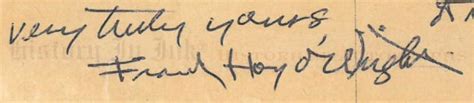 Frank Lloyd Wright Autograph Handwritten Letter On A Postcard Ca
