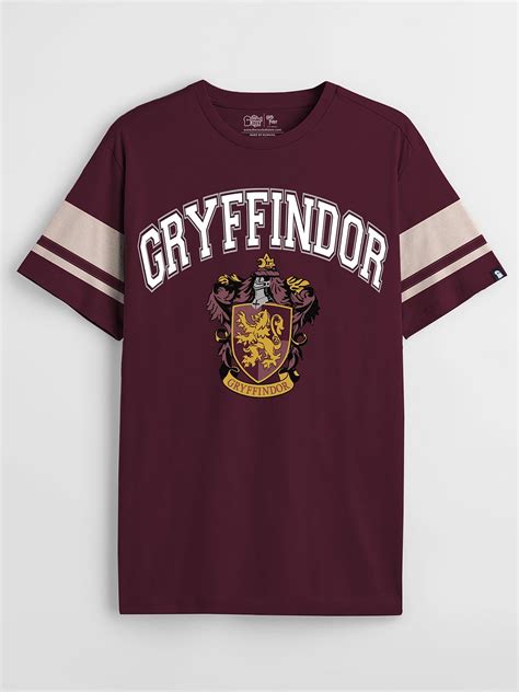 Buy Harry Potter Gryffindor Sigil Half Sleeve T Shirt Online