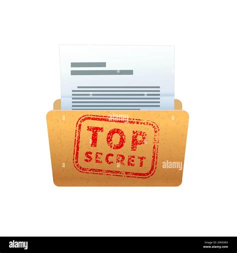 Top Secret Folder Stock Vector Images Alamy