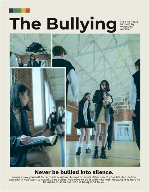 movie poster style anti bullying campaign