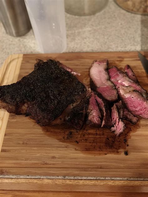28lb Standing Rib Roast Cooked 136 For 2 Hours Then Seared On My