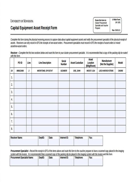 Free 6 Asset Receipt Forms In Ms Word Pdf