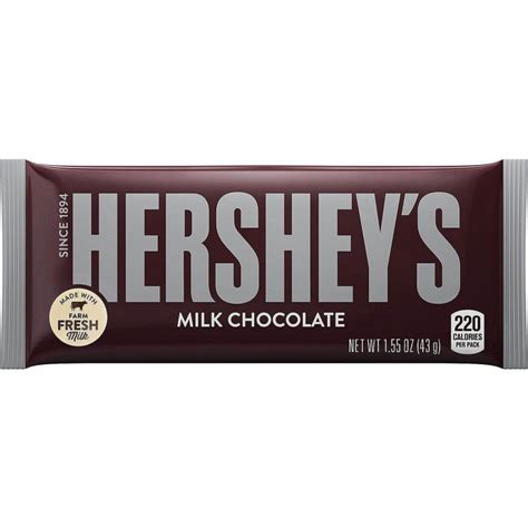 Hersheys Milk Chocolate Candy Bars Bulk 155 Oz 36 Ct