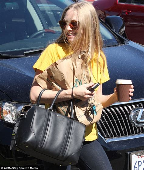 mellow in yellow amanda seyfried enjoys a low key lunch date with a mystery man daily mail online