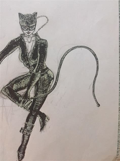 Catwoman Sketch From My Gf Dccomics