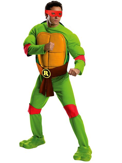 teenage mutant ninja turtles raphael deluxe adult costume