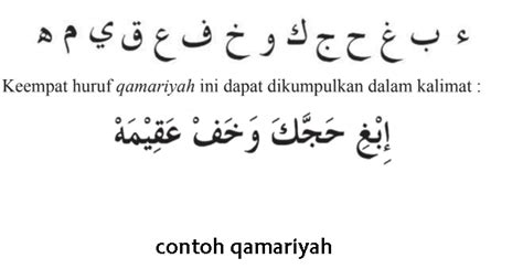 Hukum Alif Lam Syamsiyah Dan Alif Lam Qomariyah Beserta Contohnya