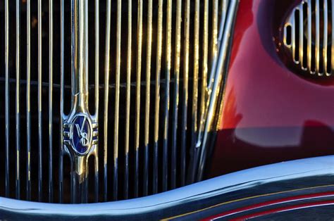 1936 Ford Phaeton V8 Grille Emblem By Jill Reger