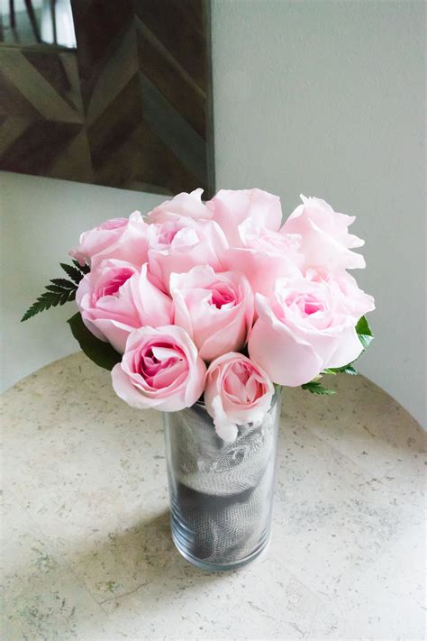 One Dozen Light Pink Roses At From You Flowers Flowers For You Pink