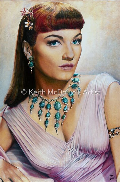 Anne Baxter Color Pencil By © Keith