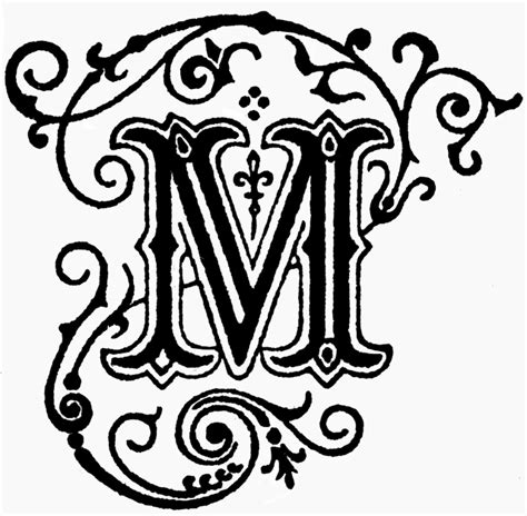 Download Decorative Letter M | ClipArt ETC