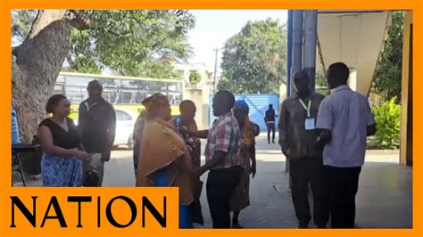 Voters Rush To Mikindani Primary School Polling Centre A Few Minutes