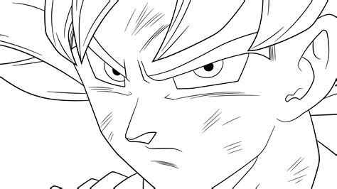 Dragon Ball Goku Ultra Instinct Coloring