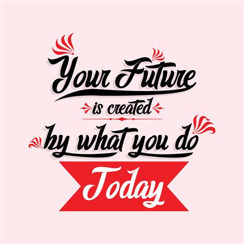Inspiring Creative Motivation Quote Poster Concept Your Future Is