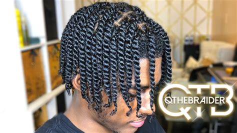 Qthebraider How To Double Strand Twist Male Edition Youtube
