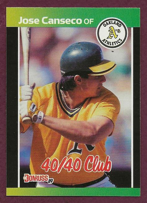 Jose Canseco 643 Prices 1989 Donruss Baseball Cards
