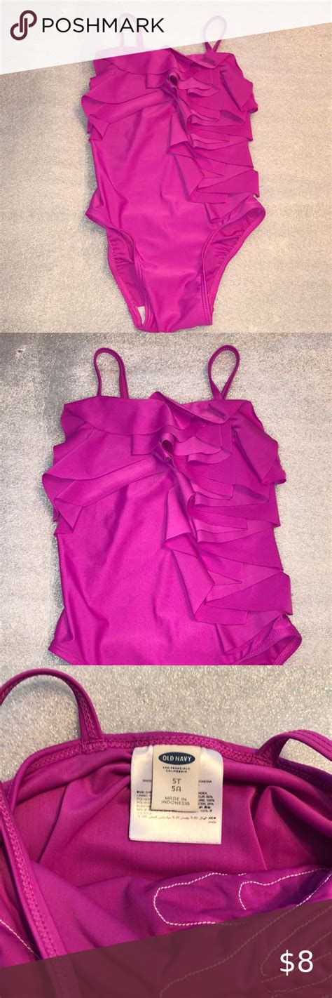 Girls Old Navy Ruffled Bathing Suit 5t Bathing Suits Clothes Design