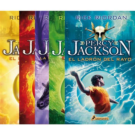Saga Percy Jackson Y Los Dioses Del Olimpo Paquete 5 Vol