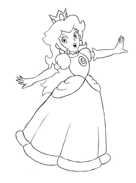 paper peach coloring pages   print