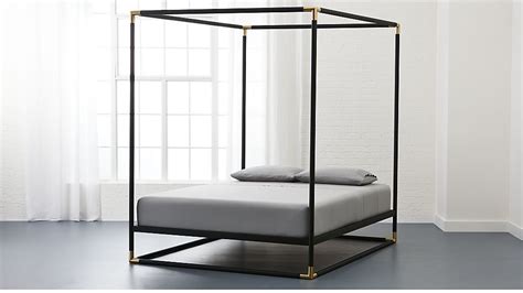 Queen canopy bed frame wood, in a classic design wood with reviews ratings current price. 6 Modern Canopy Beds That You Can Actually Afford ...
