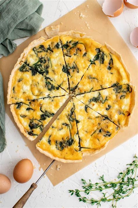 Easy Spinach And Feta Quiche Spoonful Of Flavor