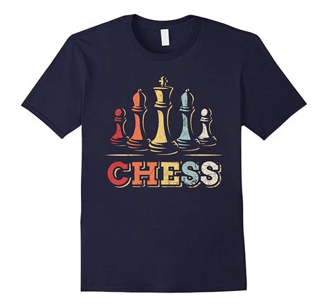 Vintage Chess T Shirt Navy Xy Zelitnovelty