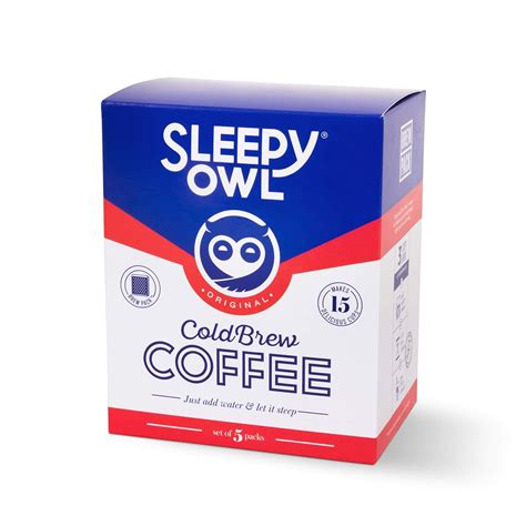 Sleepy Owl Coffee Original Cold Brew Coffee 3 Step Brew No