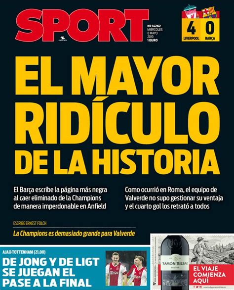 La Prensa Española Destroza Al Barcelona El Mayor Ridículo De La