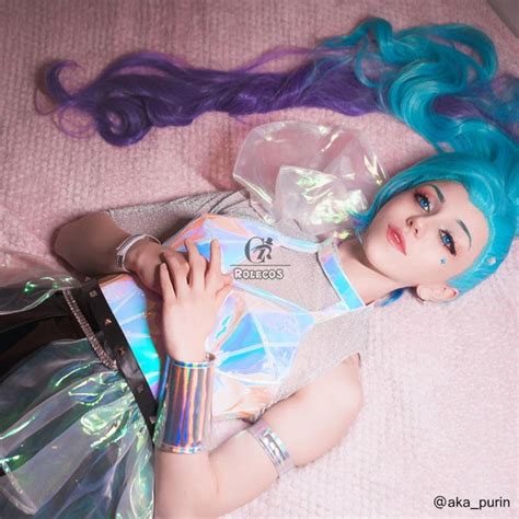 Kda Seraphine Cosplay Costume Game Lol Cosplay Kda All Out Etsy