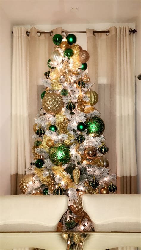 Emerald Green And Gold Unique Christmas Tree Green Christmas Tree