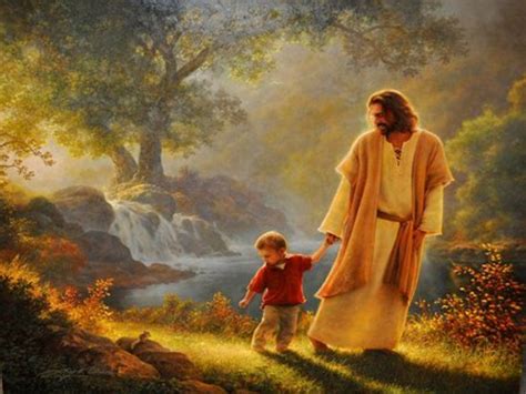Jesus Christ Walking With Us 820x615 Download Hd Wallpaper