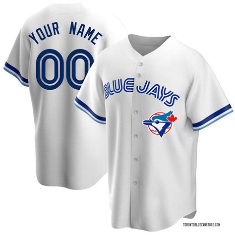 Custom Youth Toronto Blue Jays Home Cooperstown Collection Jersey