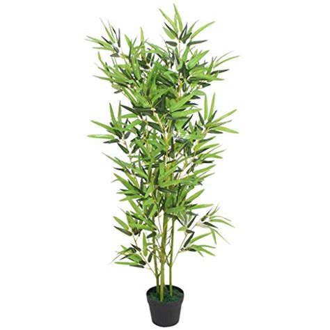 Vidaxl Artificial Bamboo Plant With Pot 120cm Fake Plants