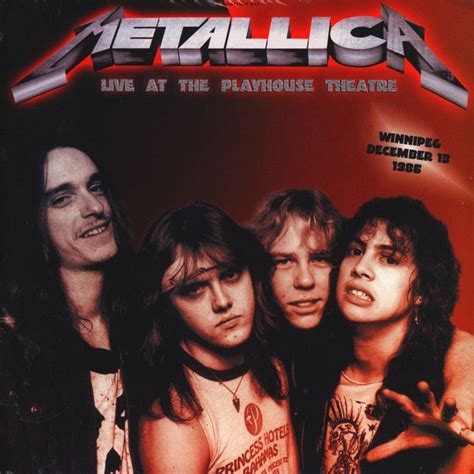 Køb Metallica Live At The Playhouse Theatre Winnipeg December 13 1986