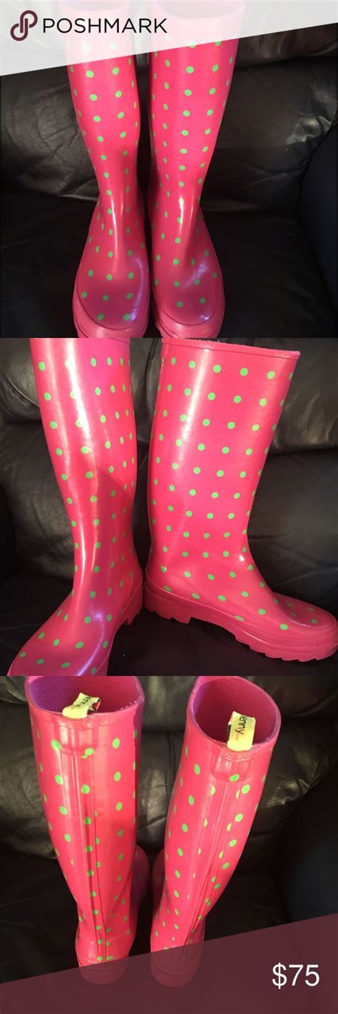 Penny Kenny Pink Rubber Rain Boots Pink Rain Boots Rubber Rain Boots