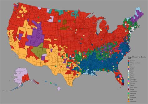 Largest Ancestry By Us County In 2020 With Images Ancestry Map