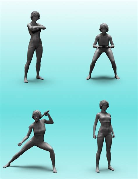 Stand Strong Poses For Genesis 8 Female DAZ 3D Models 3D CG Poses