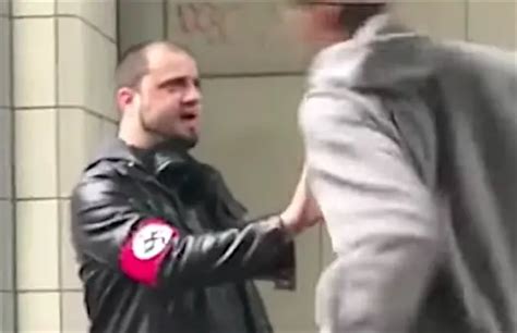 Antifa Activists Track Down And Knock Out Swastika Armband Wearing Nazi Deadstate