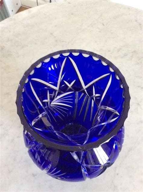 Blue Crystal Vase Catawiki